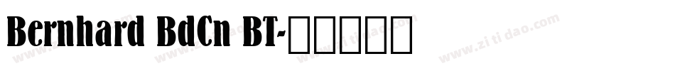 Bernhard BdCn BT字体转换